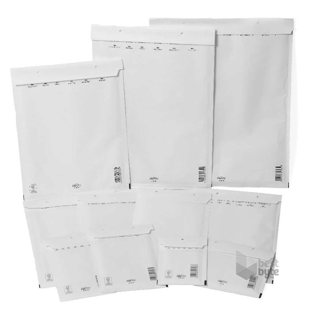 120x175mm fehér légpárnás tasak 11/A