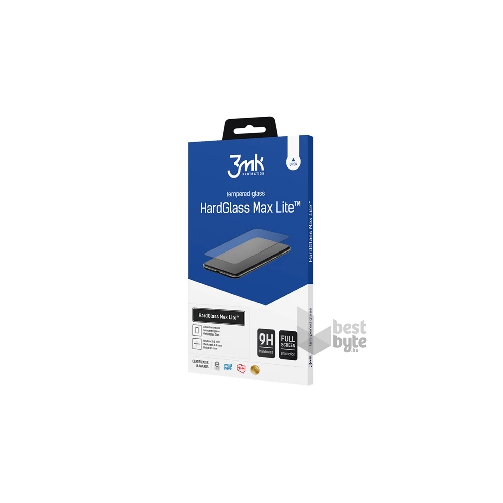 3MK GP-155951 Oppo Reno 10 Pro 5G / Reno 10 5G 3D 9H fekete üveg kijelzővédő