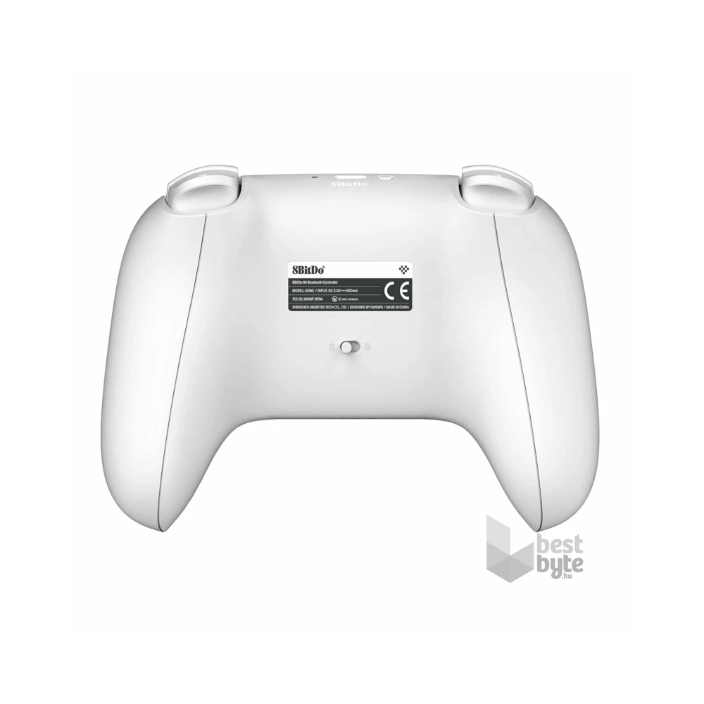 8BitDo 64 Bluetooth Nintendo Switch / Switch 2 / PC / Analog 3D / Mobil fehér vezeték nélküli kontroller