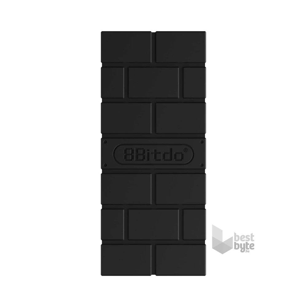 8BitDo USB Wireless Adapter 2, Nintendo Switch/Switch 2, Mobil, Xbox, PC, PlayStation, fekete kontroller adapter