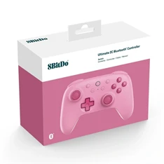 8BitDo Ultimate 2C Nintendo Switch / Switch 2 Hall-Effect pink vezeték nélküli kontroller