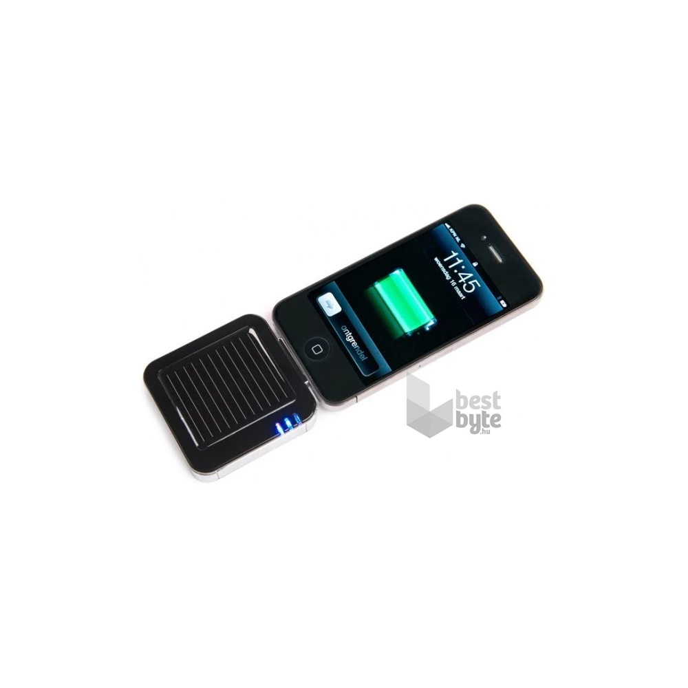 A-Solar Solar Super Charger napelemes töltő, iPod/iPhone, 1900 mAh-s akkumulátorral