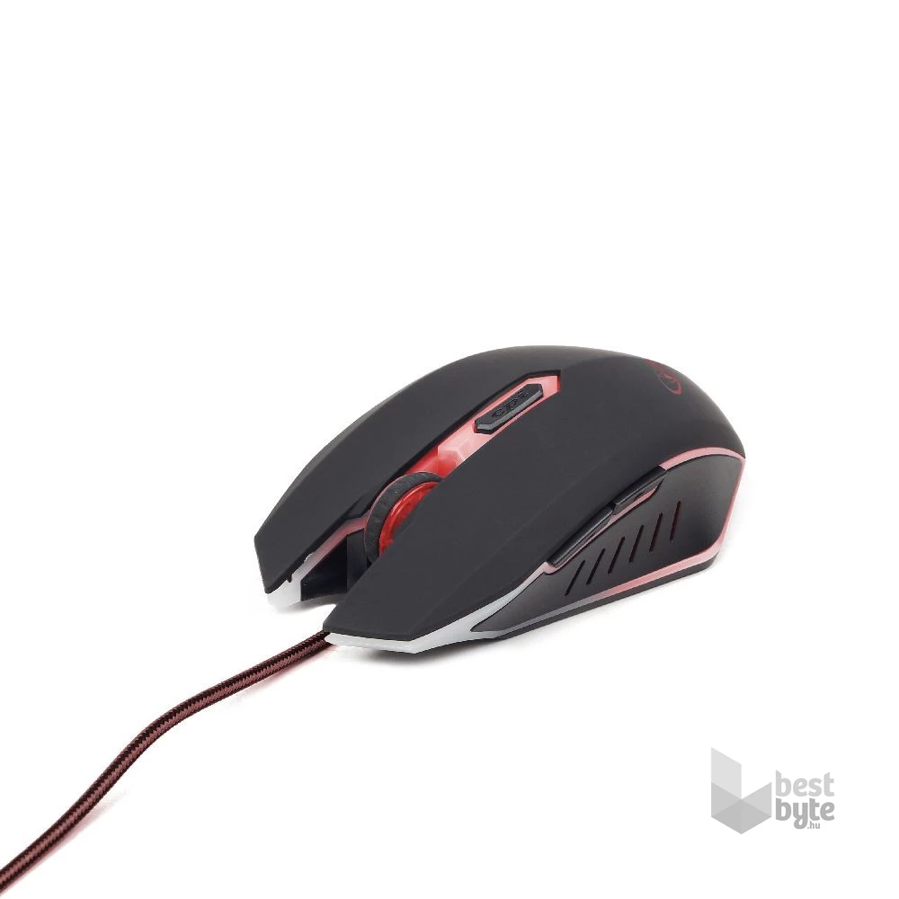 Gembird MUSG-001-R fekete-piros gamer egér