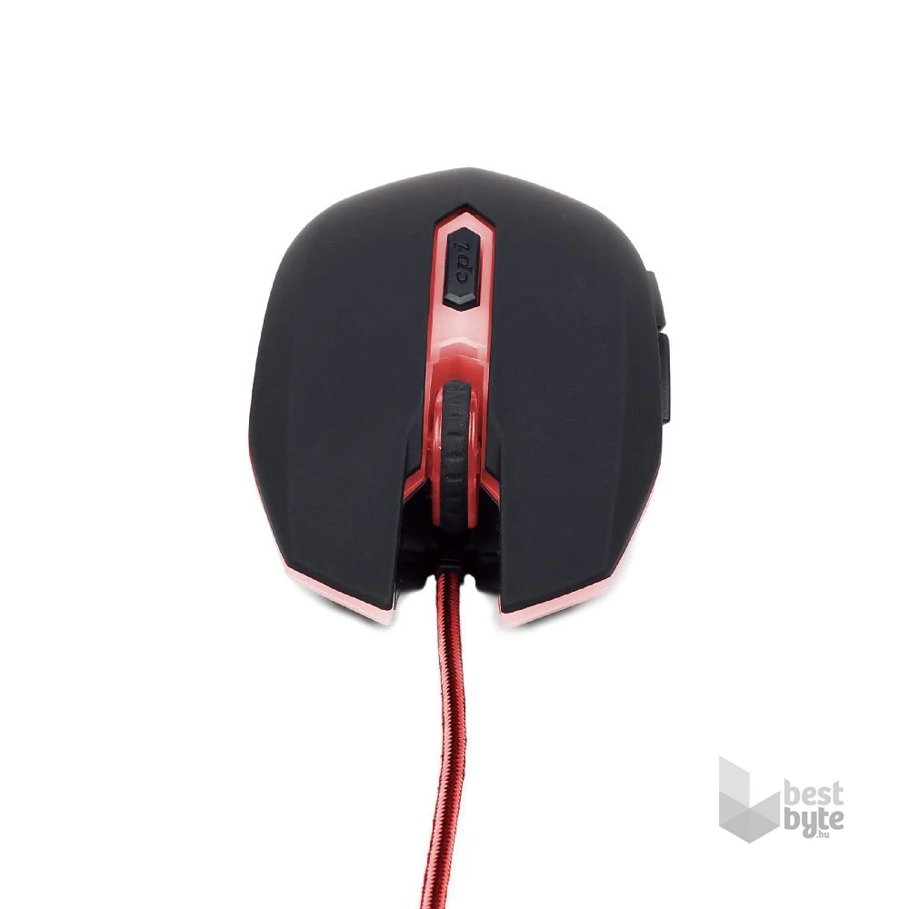 Gembird MUSG-001-R fekete-piros gamer egér