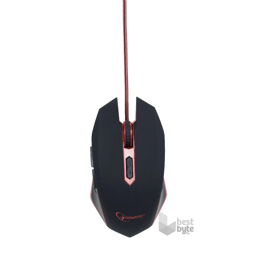 Gembird MUSG-001-R fekete-piros gamer egér