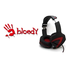 A4-Tech Bloody G501 USB 7.1 fekete-piros gamer headset