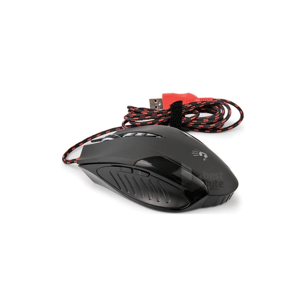 A4TECH Bloody V7m, Gaming, 3200 DPI, Multi-Core, Optikai, USB, Vezetékes egér