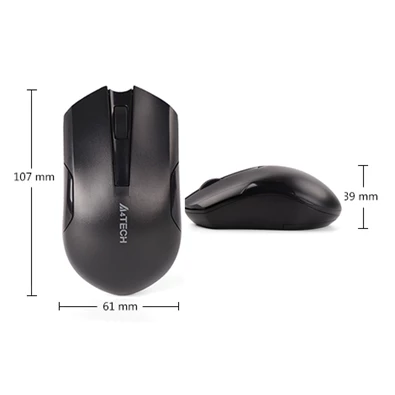 A4-Tech G3-200N vezeték nélküli fekete egér