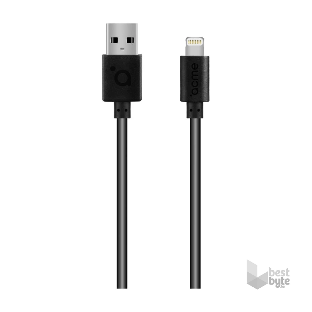 ACME CB1031 1m fekete lightning kábel