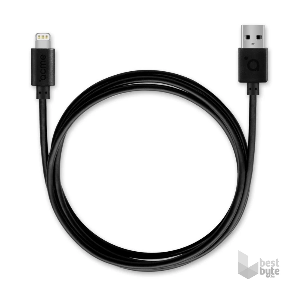 ACME CB1031 1m fekete lightning kábel