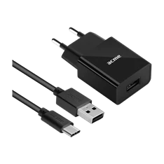 ACME CH212 2,4A univerzális USB hálózati töltő + Type-C kábel