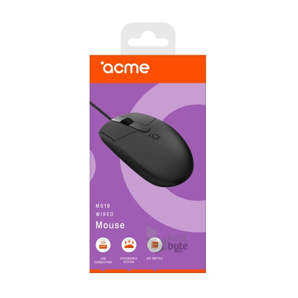ACME MS19 vezetékes USB egér