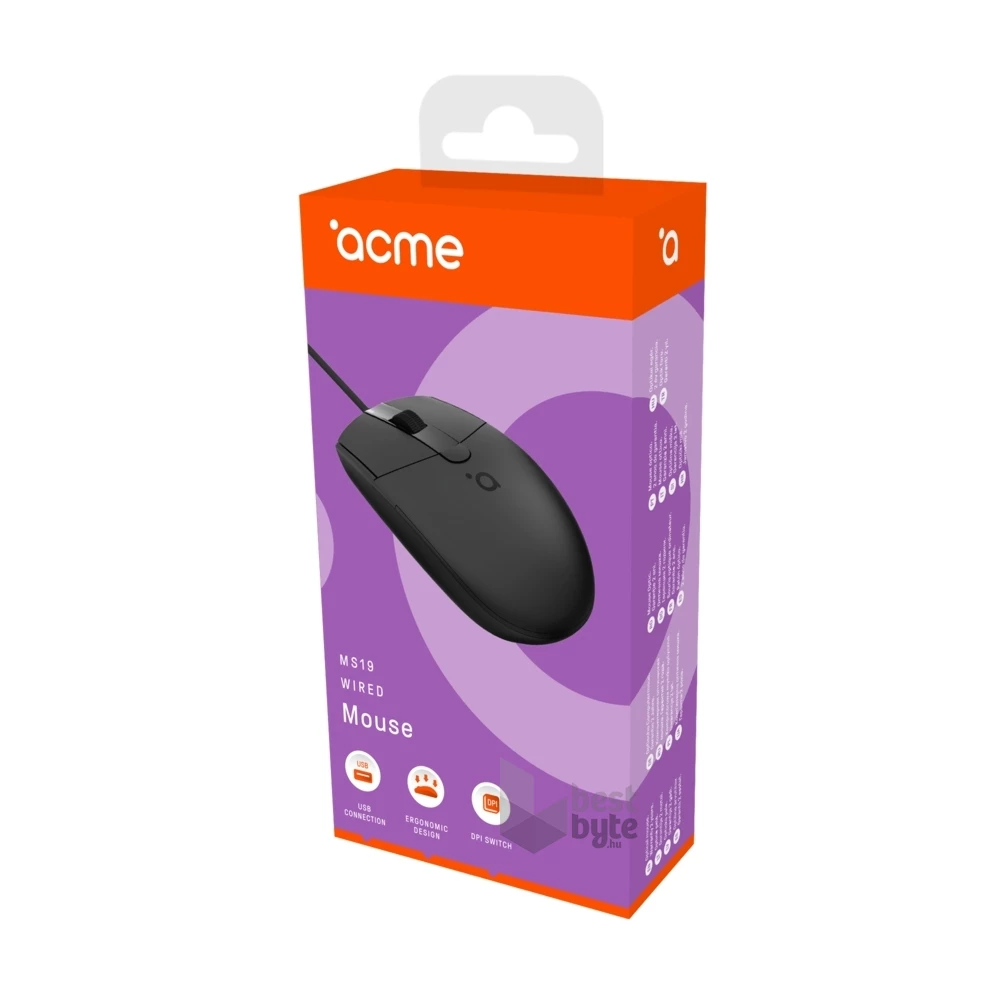ACME MS19 vezetékes USB egér