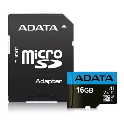 ADATA 16GB SD micro Premier (SDHC Class 10 UHS-I) (AUSDH16GUICL10A1-RA1) memória kártya adapterrel