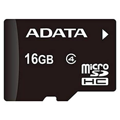 ADATA 16GB SD micro (SDHC Class 4) (AUSDH16GCL4-R) memória kártya