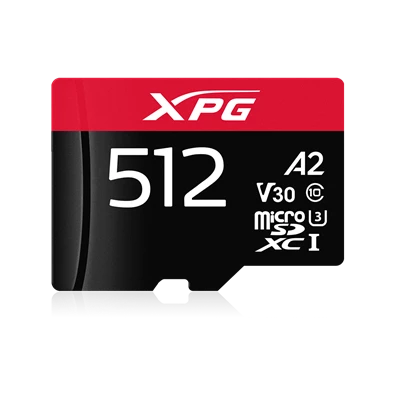 ADATA 256GB SD micro XPG (SDXC Class 10 UHS-I) (AUSDX256GUI3XPGA2-R) gamer memória kártya