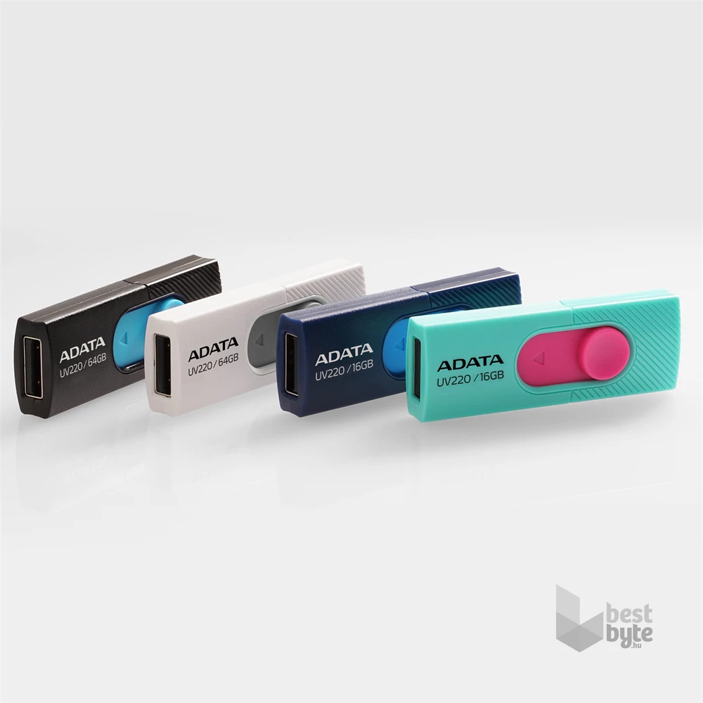 ADATA 32GB USB2.0 Fekete-Kék (AUV220-32G-RBKBL) Flash Drive
