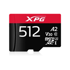 ADATA XPG 512GB SD micro XPG (SDXC Class 10 UHS-I) (AUSDX512GUI3XPGA2-R) gamer memória kártya