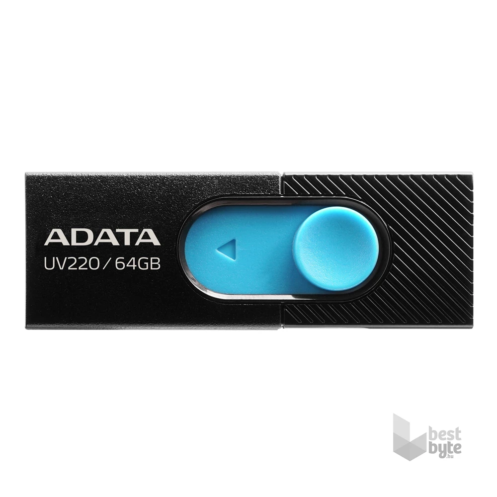 ADATA 64GB USB2.0 Fekete-Kék (AUV220-64G-RBKBL) Flash Drive