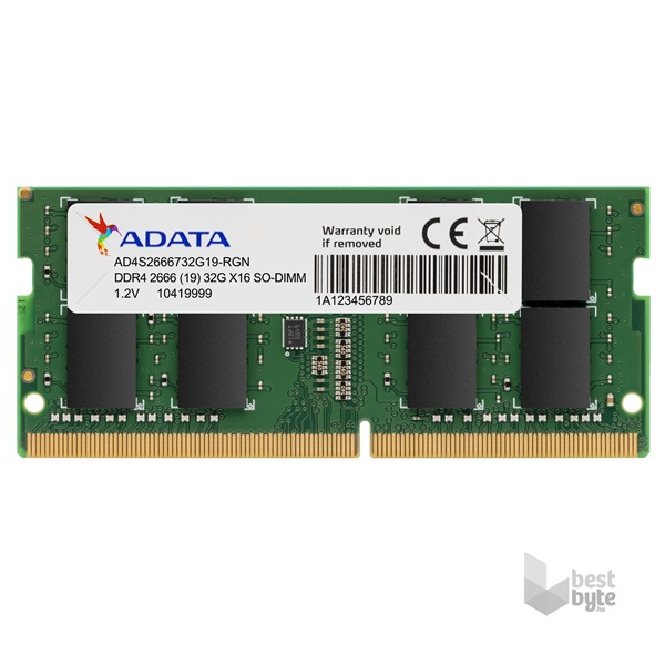 ADATA 8GB/2666MHz DDR-4 (AD4S26668G19-SGN) notebook memória - BestByte |  Elektronikai szaküzlet és webáruház - BestByte.hu