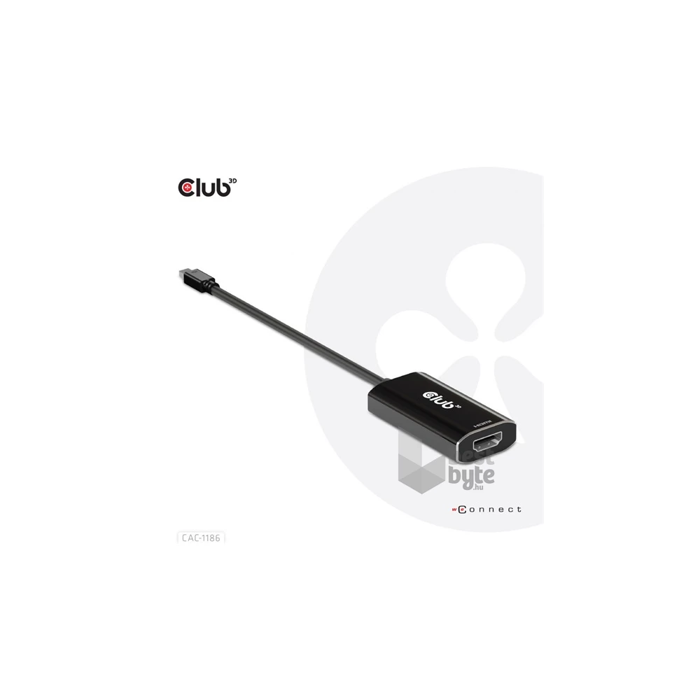 Club3D Mini DisplayPort 1.4 to HDMI 4K120Hz with DSC1.2 Active Adapter M/F