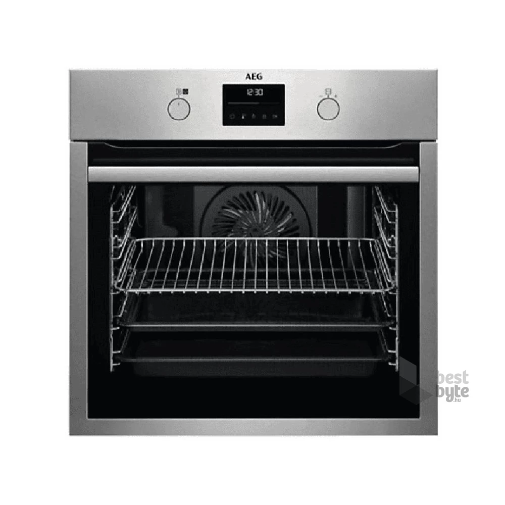 AEG BPS351161M SteamBake inox, beépíthető, sütőtér: 72L, grill, légkeverés, pirolitikus, sütő