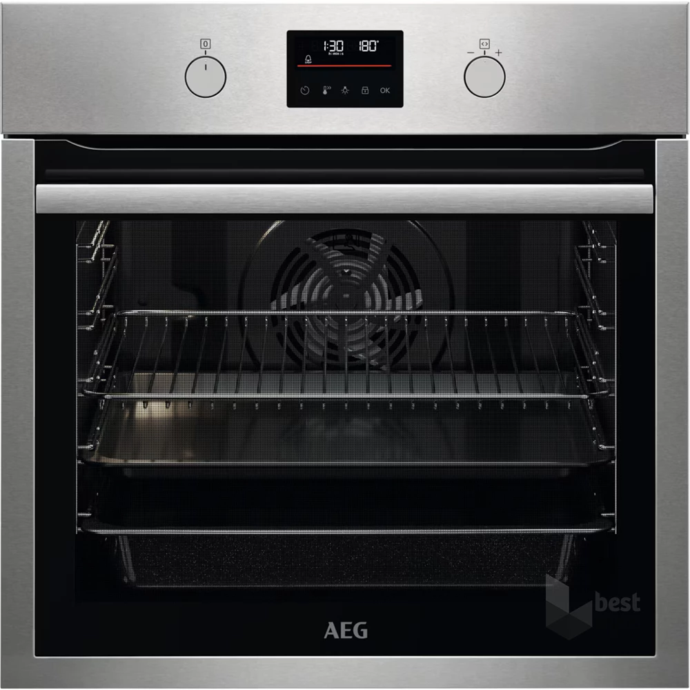 AEG BPS351161M SteamBake inox, beépíthető, sütőtér: 72L, grill, légkeverés, pirolitikus, sütő