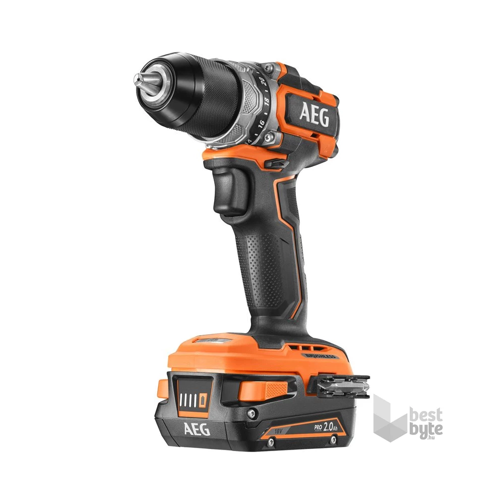 AEG BS 18SBL-202C 18 V-os Subcompact Brushless fúrócsavarozó