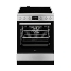 AEG CCB6446ABM inox, szabadonálló, kerámialapos, elektromos, főzőzóna: 4, sütő:72L, grill, tűzhely