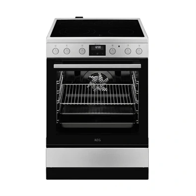 AEG CCB6446ABM inox, szabadonálló, kerámialapos, elektromos, főzőzóna: 4, sütő:72L, grill, tűzhely