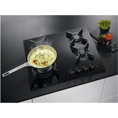 AEG HKB64453NB fekete, beépíthető, gáz, főzőzóna: 4, beépíthető méret: 56cm, főzőlap