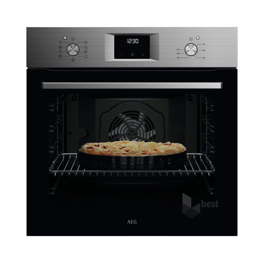 AEG OA5AB21SM inox-fekete, beépíthető, sütőtér:72L, grill, légkeverés, hidrolitikus, gőzsütő
