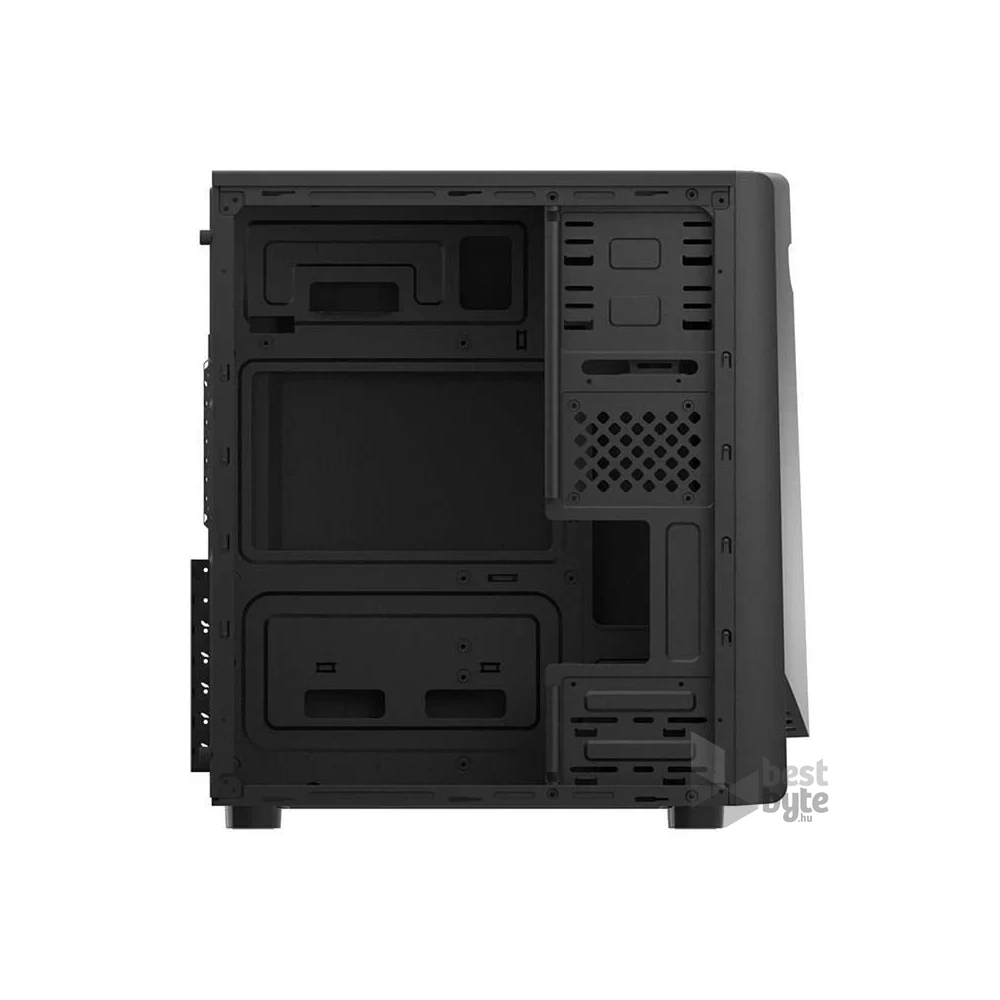 AIGO B352 fekete (táp nélküli) ATX ház