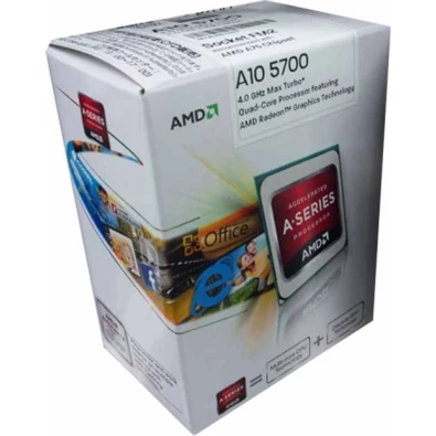 AMD A10  X4 (5700) FM2 box processzor