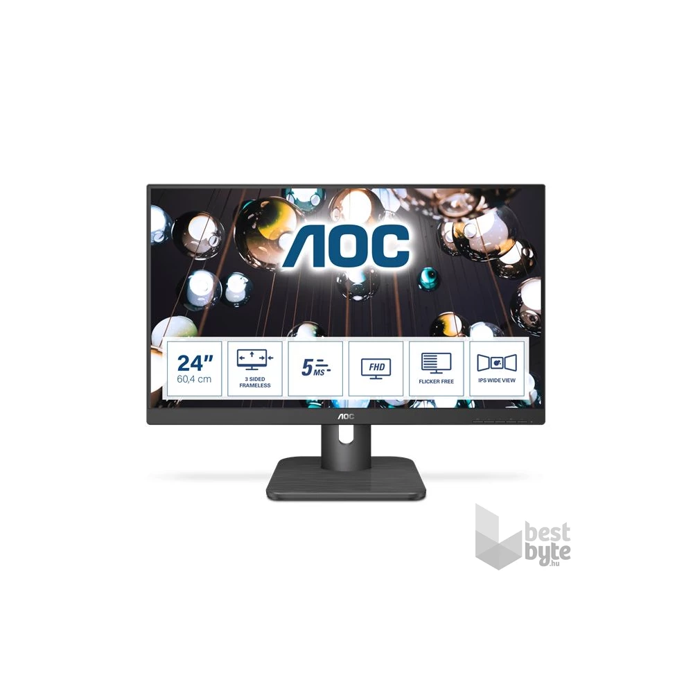 AOC 23,8" 24E1Q FHD IPS VGA/HDMI/DP monitor