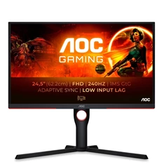 AOC 24,5" 25G3ZM/BK FHD VA 240Hz DP/HDMI gamer monitor