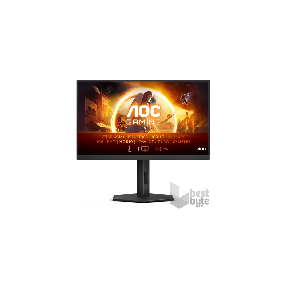 AOC 27" 27G4X FHD IPS 180Hz DP/HDMI gamer monitor
