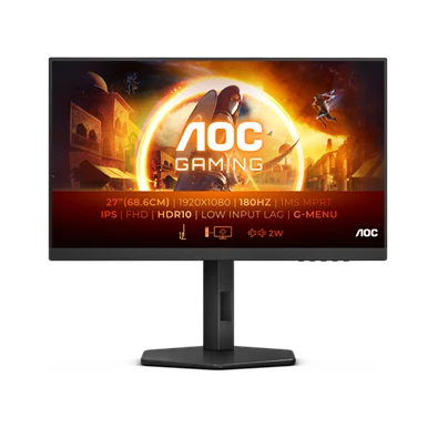 AOC 27" 27G4X FHD IPS 180Hz DP/HDMI gamer monitor