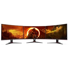 AOC 27" C27G2ZE/BK FHD VA 240Hz HDMI/DP ívelt kijelzős gamer monitor