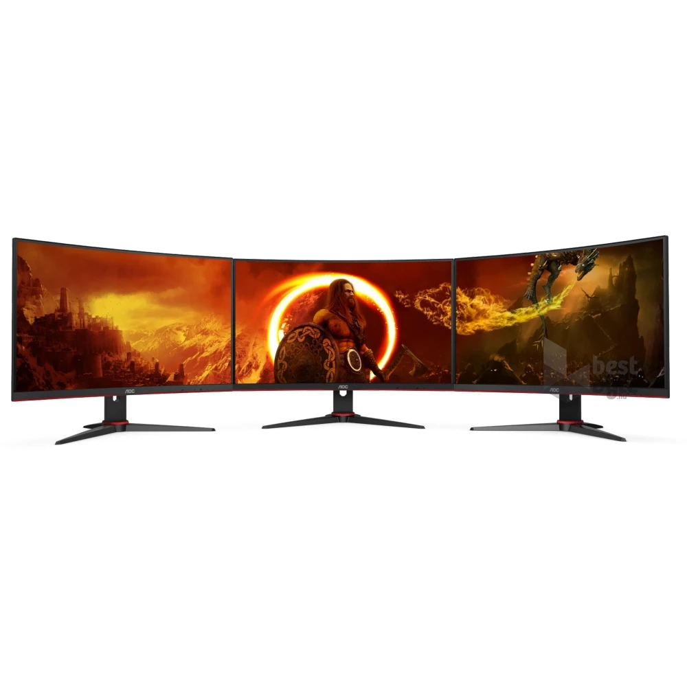 AOC 27" C27G2ZE/BK FHD VA 240Hz HDMI/DP ívelt kijelzős gamer monitor