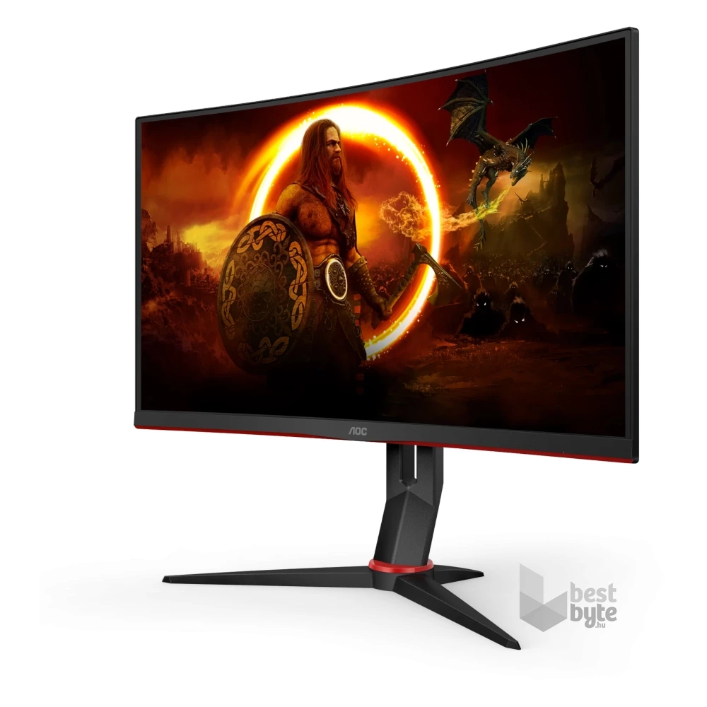 AOC 27" C27G2ZU/BK FHD VA 240Hz HDMI/DP ívelt kijelzős gamer monitor