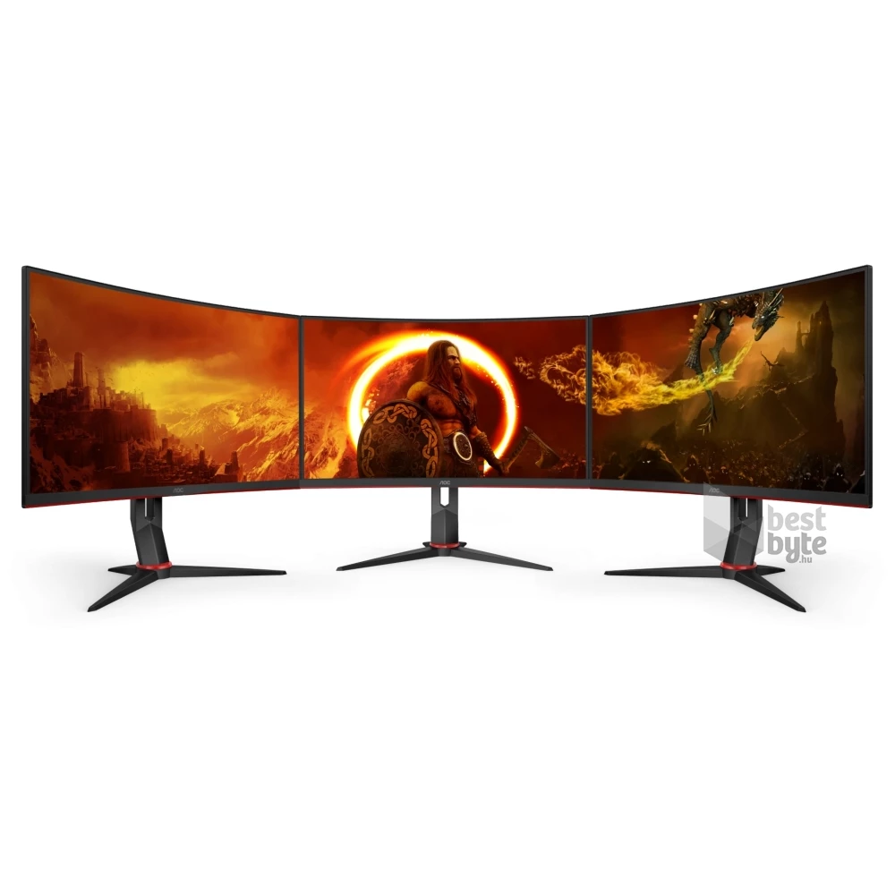 AOC 27" C27G2ZU/BK FHD VA 240Hz HDMI/DP ívelt kijelzős gamer monitor