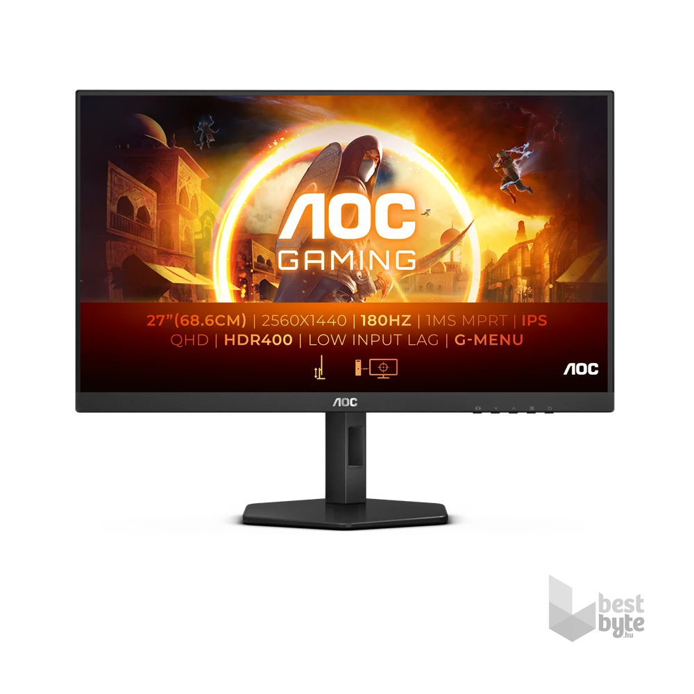 AOC 27" Q27G4X QHD IPS 180Hz DP/HDMI gamer monitor