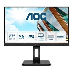 AOC 27" U27P2 UHD IPS HDMI/DP/USB LED monitor