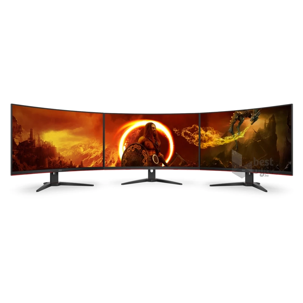 AOC 32" C32G2ZE/BK FHD VA 240Hz HDMI/DP fekete ívelt gamer monitor