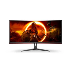 AOC 34" CU34G2XE/BK UWQHD VA 144Hz DP/HDMI/USB ívelt gamer monitor (Újszerű)