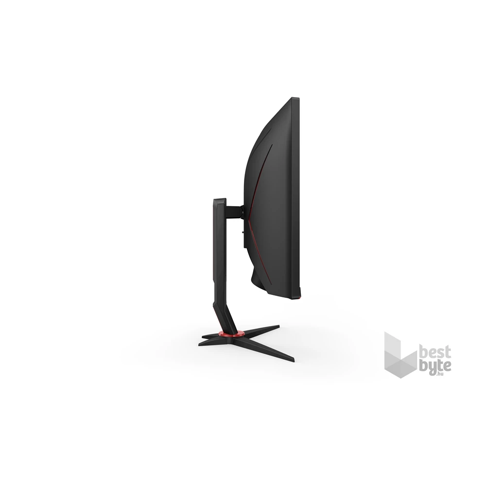 AOC 34" CU34G2XP/BK AdaptiveSync UWQHD VA 180Hz DP/HDMI/USB ívelt gamer monitor