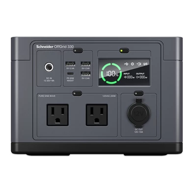 APC PPS330-GR OffGrid 330 332Wh Lítium-ion 230V hordozható akkumulátor állomás