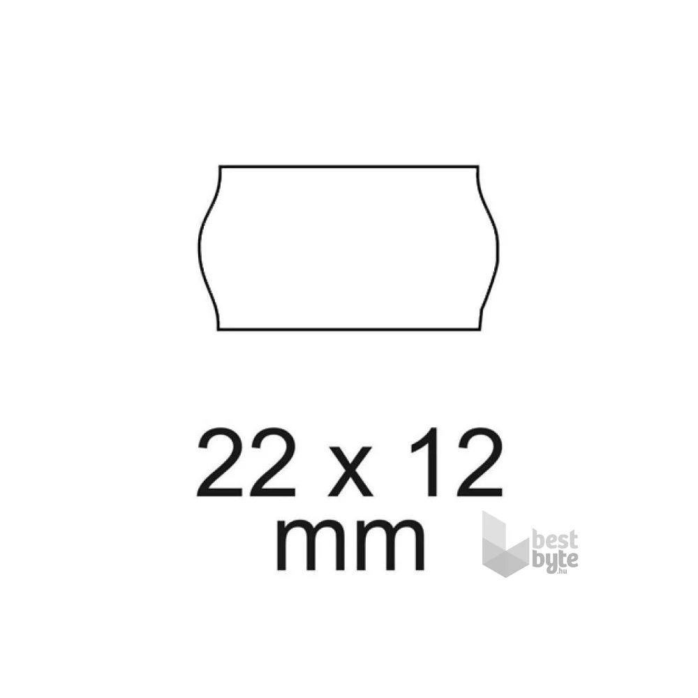 22x12 5db/csomag fehér árazógépszalag