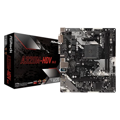 ASRock A320M-HDV R4.0 AMD A320 SocketAM4 mATX alaplap